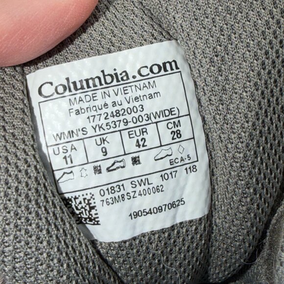 Columbia Shoes Womens Size 11 (wide) Waterproof Techlite Omni-Grip Hiking Trail - Picture 12 of 12